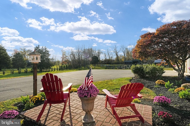 view of patio / terrace with fence