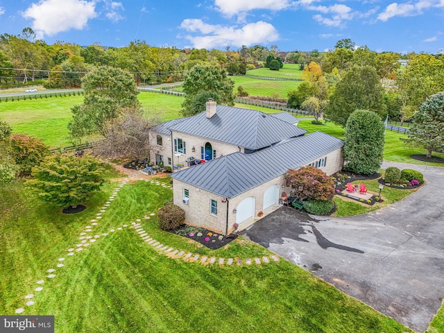23333 Four Chimneys Ln, Middleburg, VA 20117 - birds eye view of property featuring a rural view