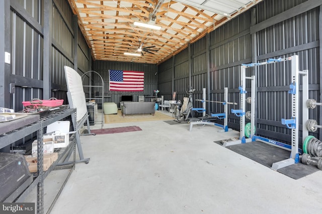 view of horse barn