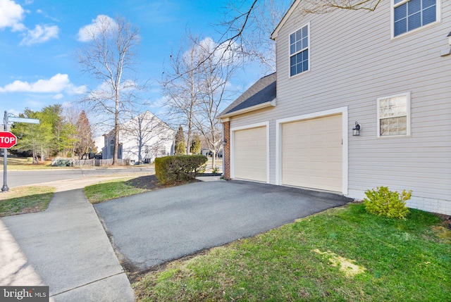 garage with driveway