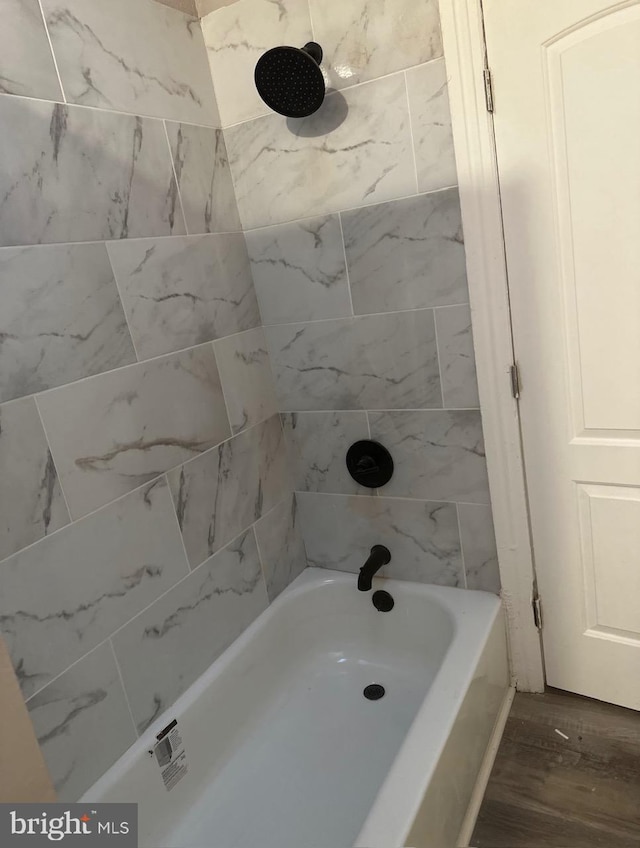 bathroom featuring wood finished floors