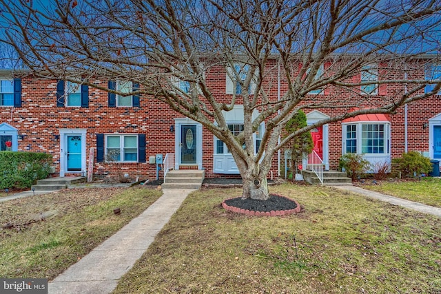 view of property with a front yard