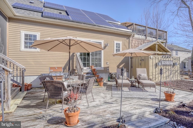 view of patio with a deck