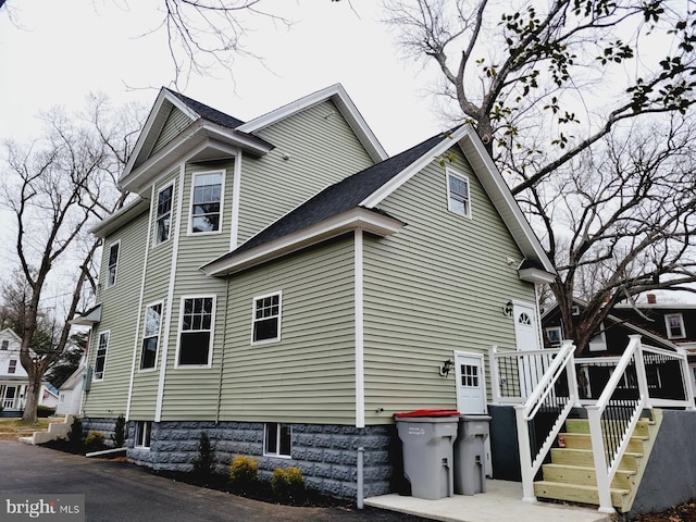 view of side of property