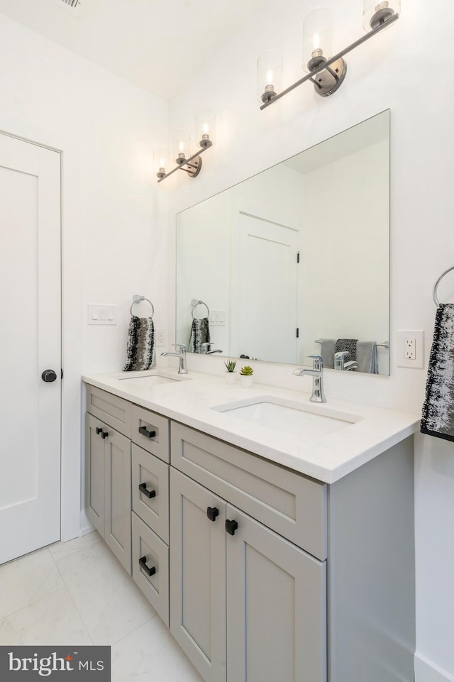 bathroom featuring vanity