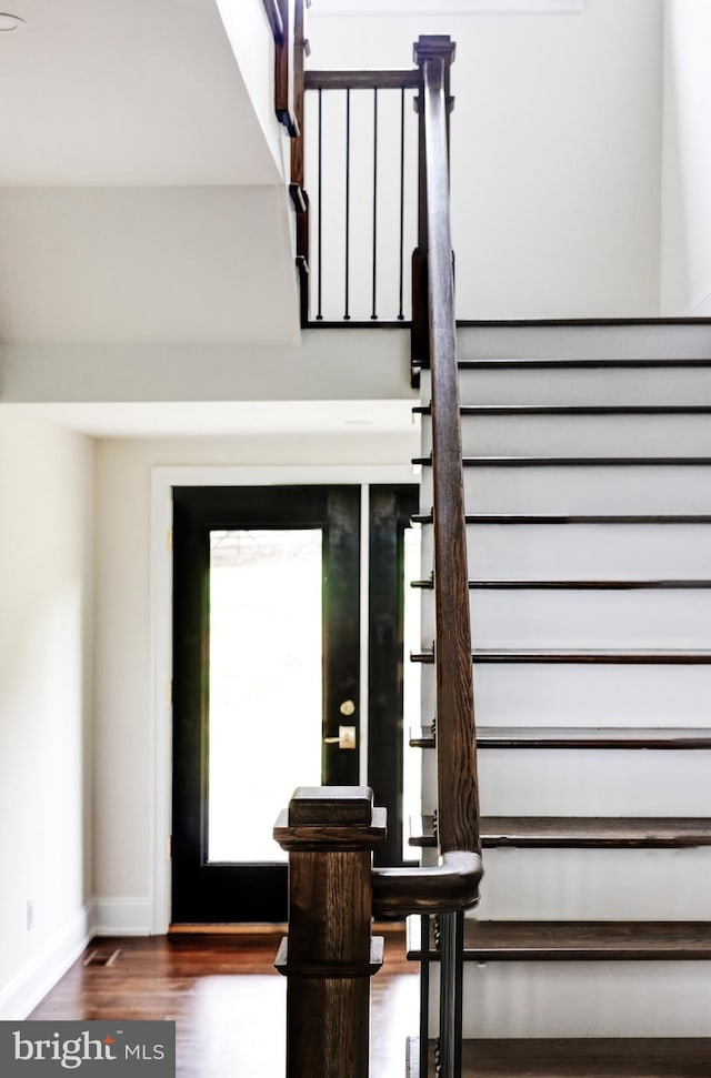 interior space featuring hardwood / wood-style flooring