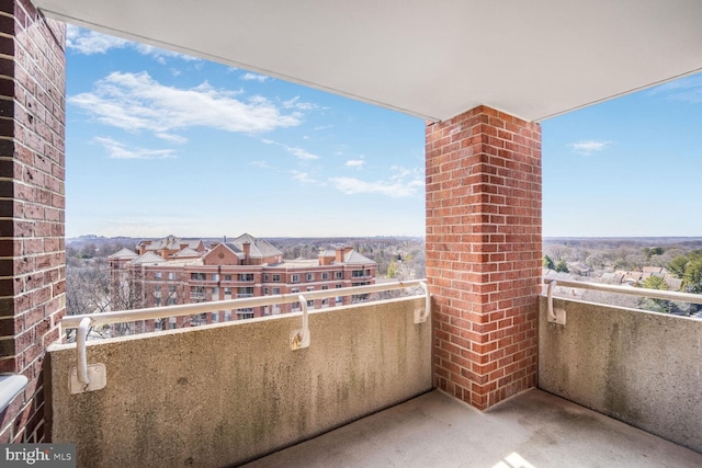 view of balcony