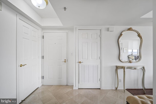 entrance foyer with baseboards