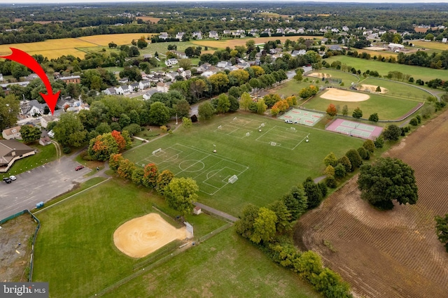 birds eye view of property