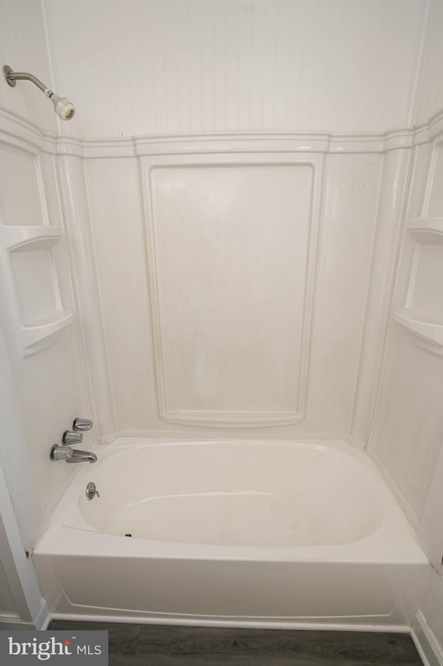 bathroom featuring hardwood / wood-style floors