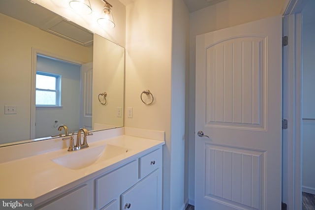 bathroom featuring vanity