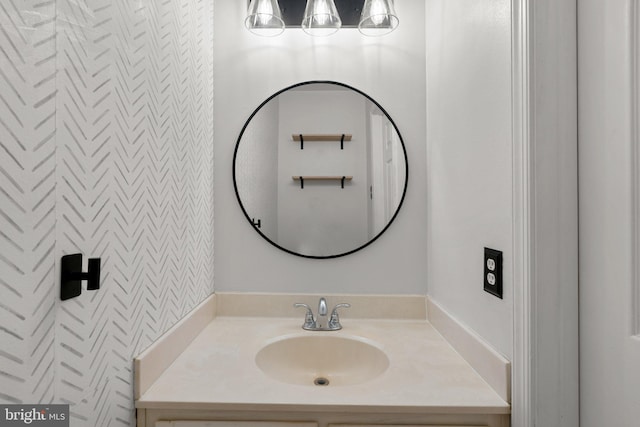 bathroom featuring vanity