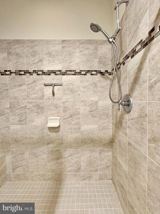 full bathroom with a tile shower