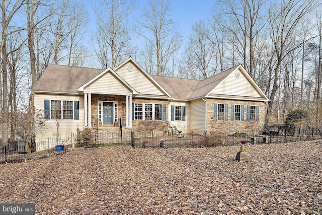 view of ranch-style home