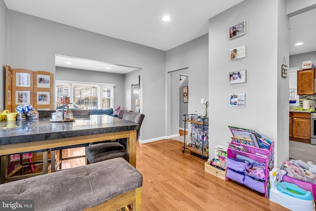 15 White St, Paterson, NJ 07522 - dining space featuring light wood-type flooring
