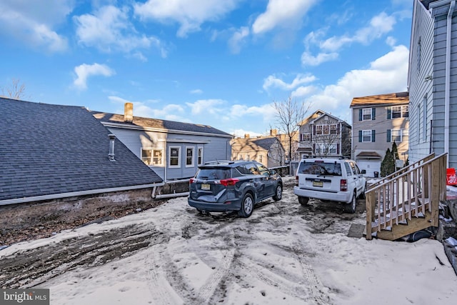 15 White St, Paterson, NJ 07522 - view of snow covered parking area