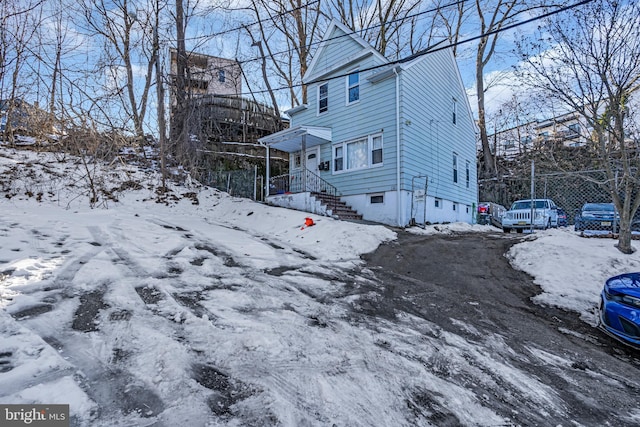 15 White St, Paterson, NJ 07522 - view of snow covered property