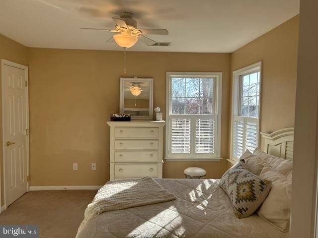 1868 Roberta Dr, Chester, MD 21619 - carpeted bedroom with ceiling fan