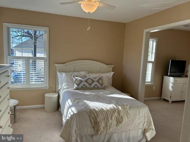 1868 Roberta Dr, Chester, MD 21619 - bedroom with multiple windows and light carpet