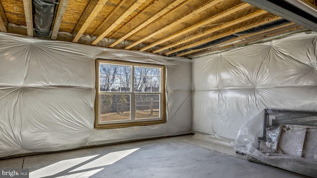 miscellaneous room with concrete floors