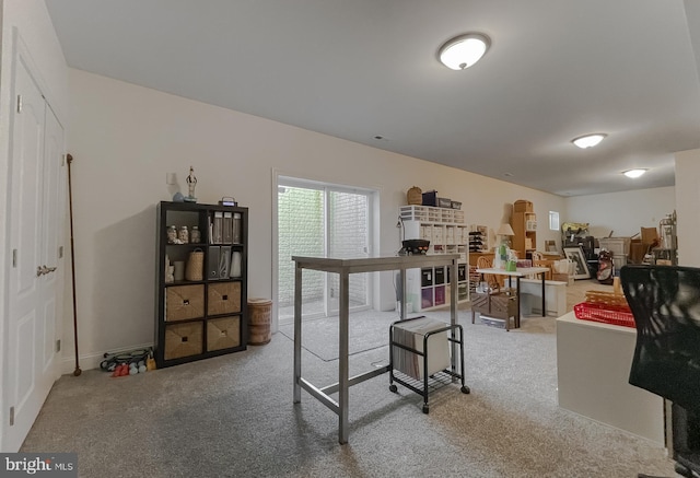 23534 Belmar Dr, Leonardtown, MD 20650 - office space with carpet flooring and a fireplace