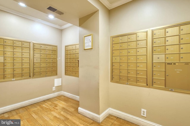 5340 Holmes Run Pkwy Unit 101, Alexandria, VA 22304 - view of community featuring mail area, ornamental molding, and recessed lighting