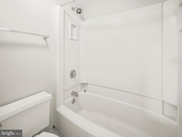 full bath featuring tub / shower combination and toilet