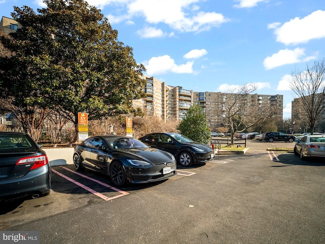 view of uncovered parking lot