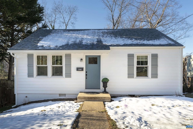 view of front of home