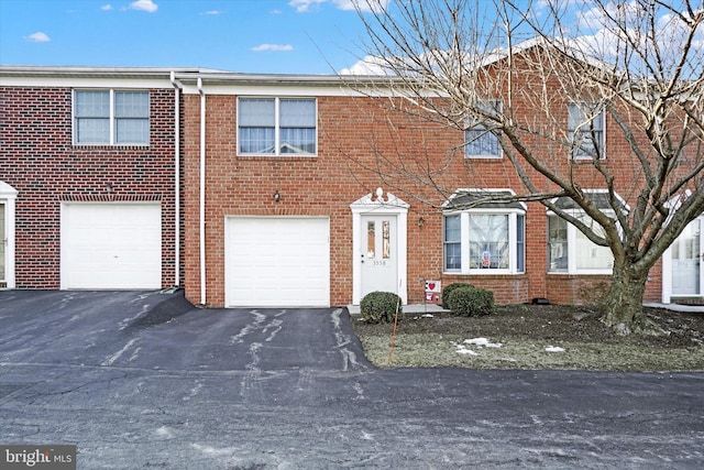 view of property with a garage