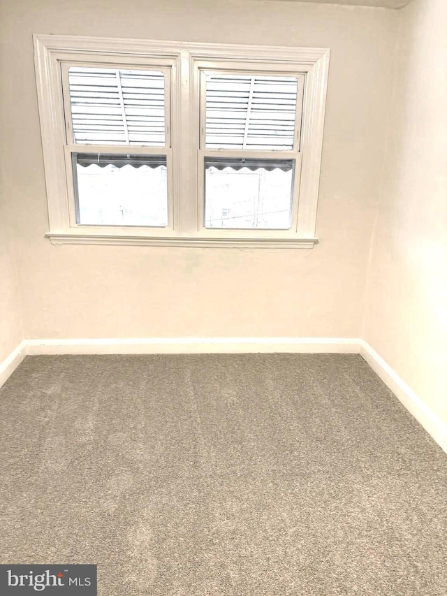 carpeted empty room featuring a wealth of natural light