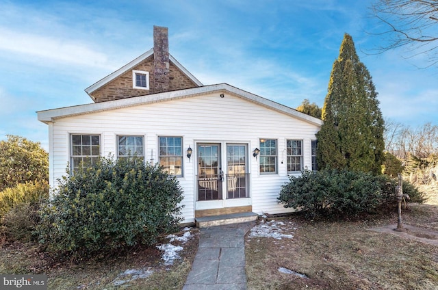 view of front of house featuring french doors