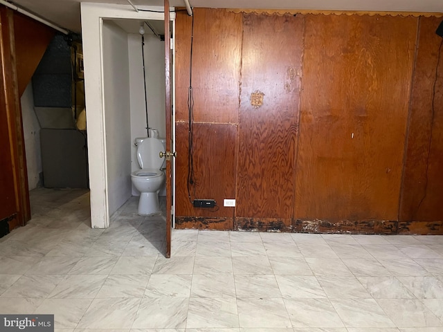 interior space with toilet