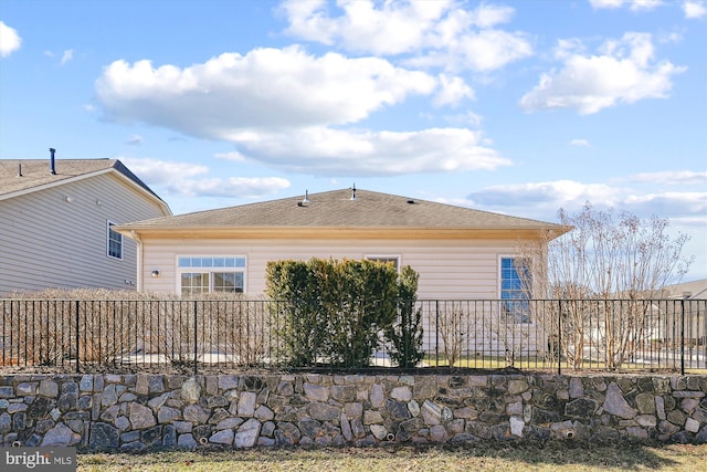 view of rear view of property