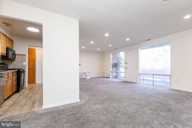 interior space with light carpet