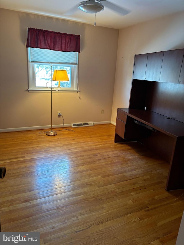 interior space featuring light hardwood / wood-style floors