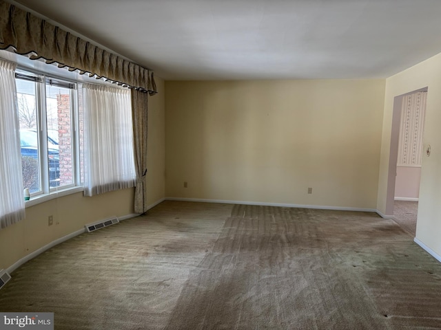 view of carpeted empty room