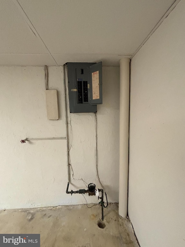 utility room with electric panel