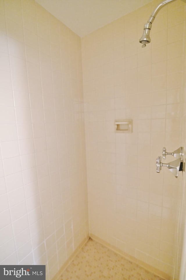 full bath featuring tiled shower