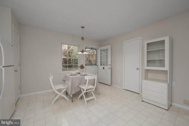 view of dining area