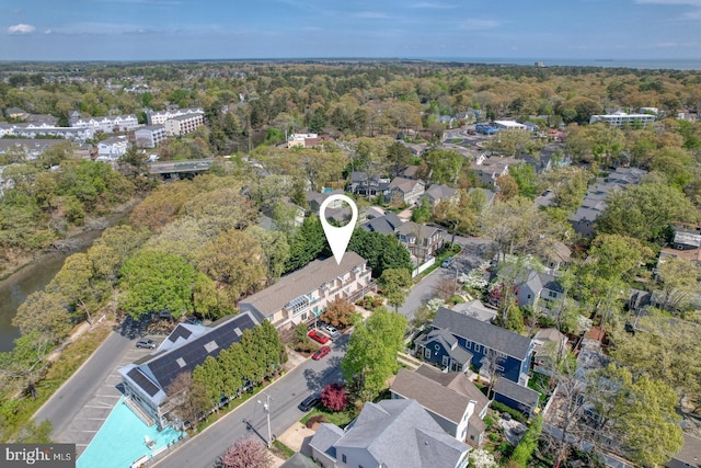 aerial view featuring a residential view