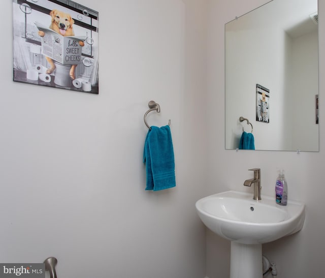 bathroom featuring sink