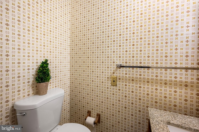 bathroom featuring toilet