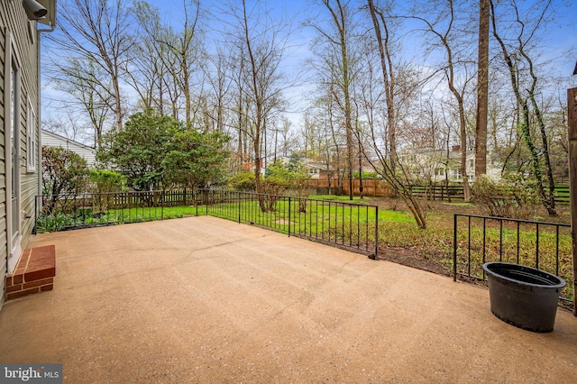 view of patio / terrace with fence