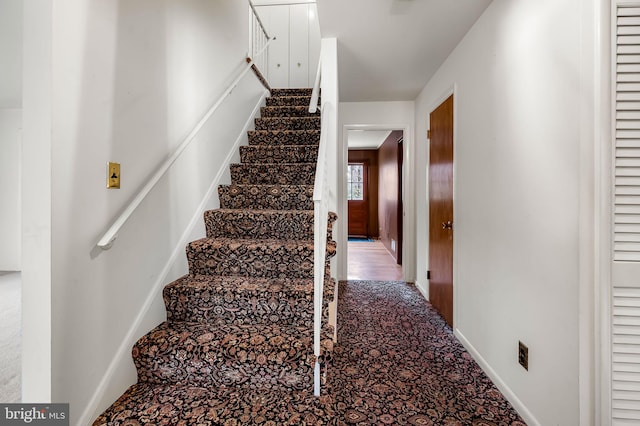 view of stairway