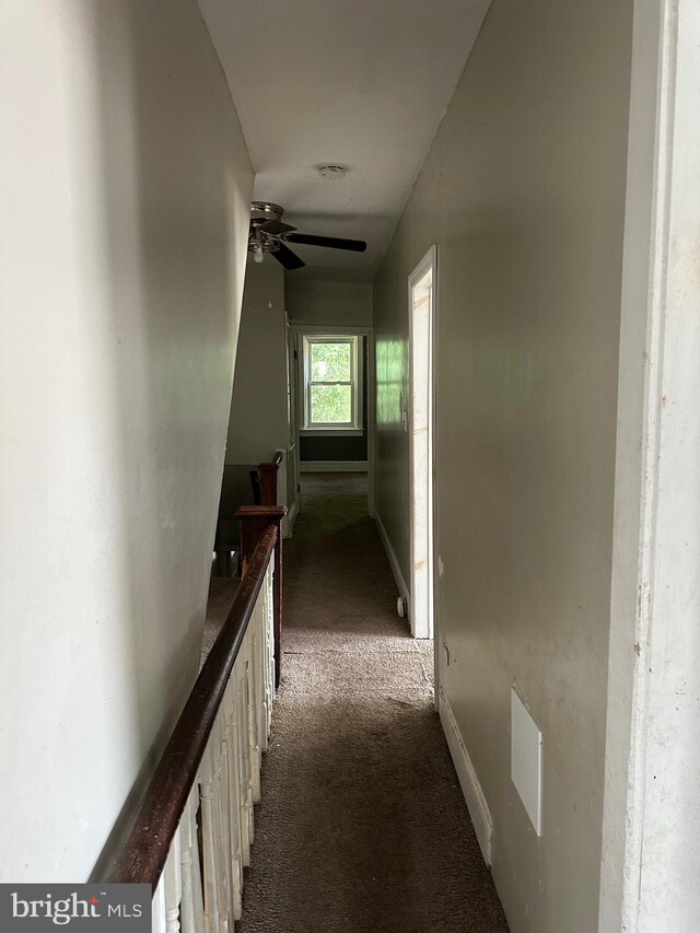 1428 W State St, Trenton, NJ 08618 - hall featuring dark carpet
