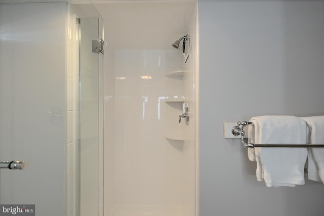 full bathroom with a stall shower