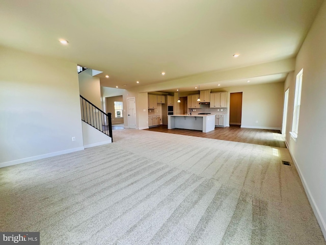 view of unfurnished living room