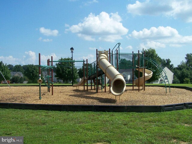 view of community jungle gym