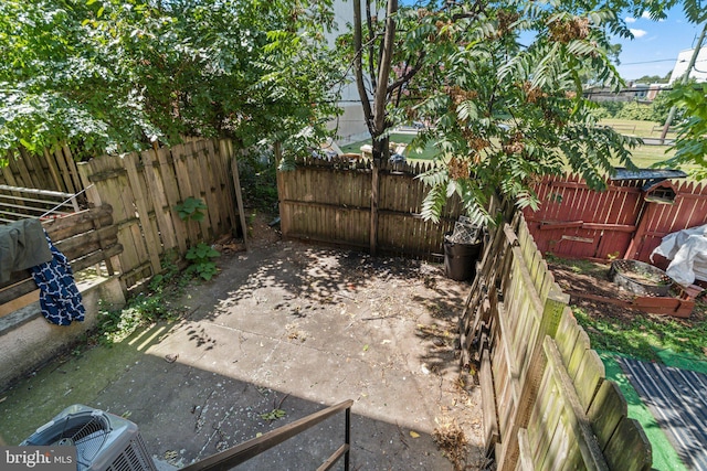 view of patio / terrace with central AC